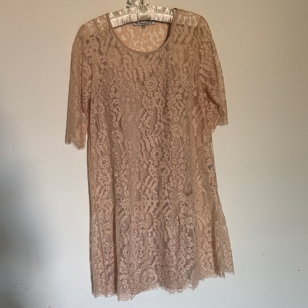 Lace Dress in Light Pink